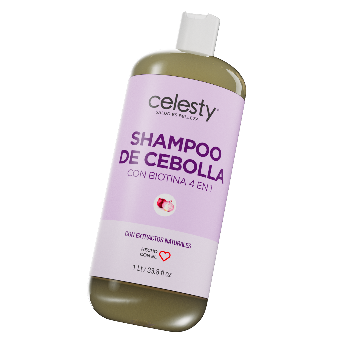 Shampoo de Cebolla con Biotina 4 en 1 Celesty®