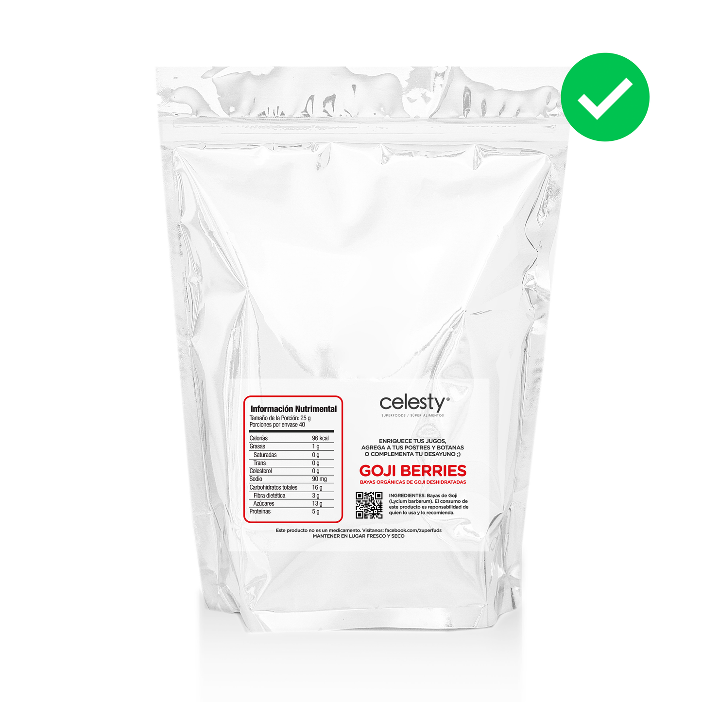 Bayas De Goji Berries 1 Kilo Premium Orgánicas