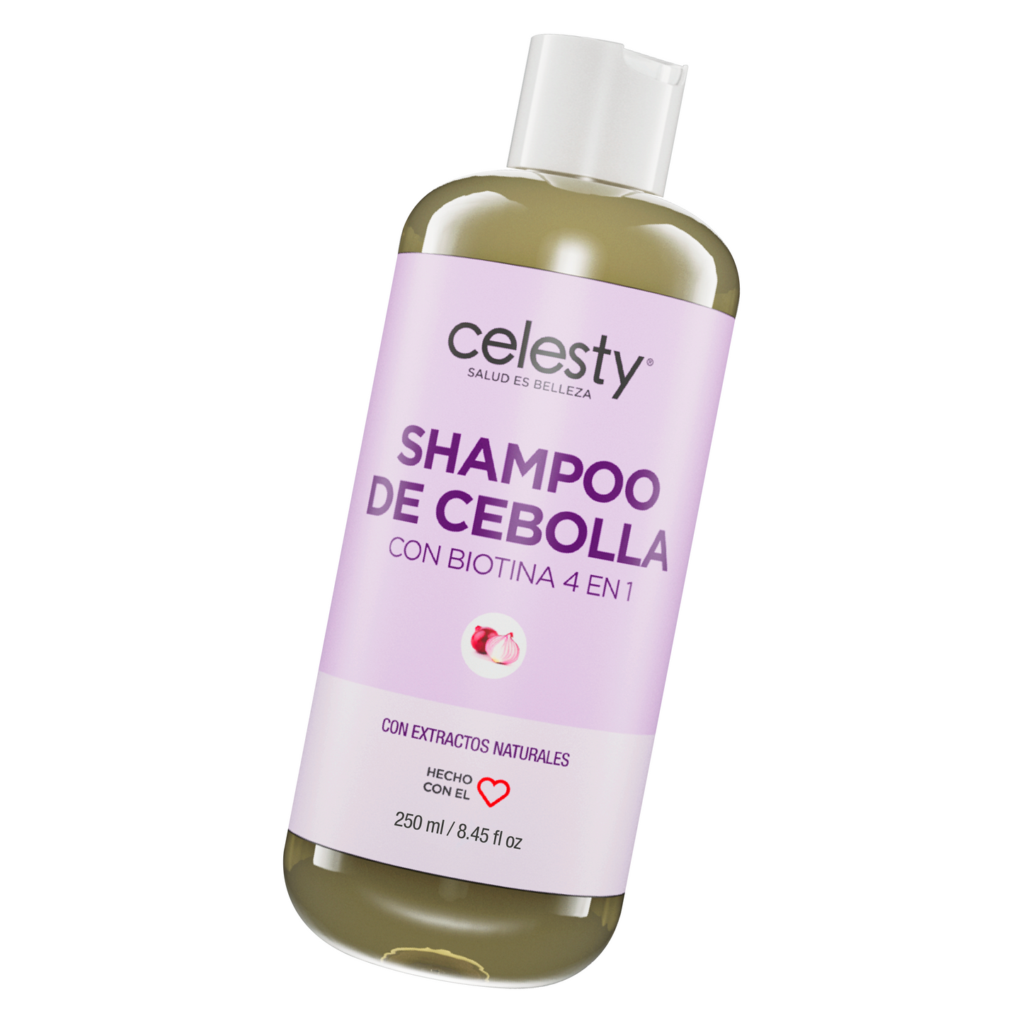 Shampoo de Cebolla con Biotina 4 en 1 Celesty®