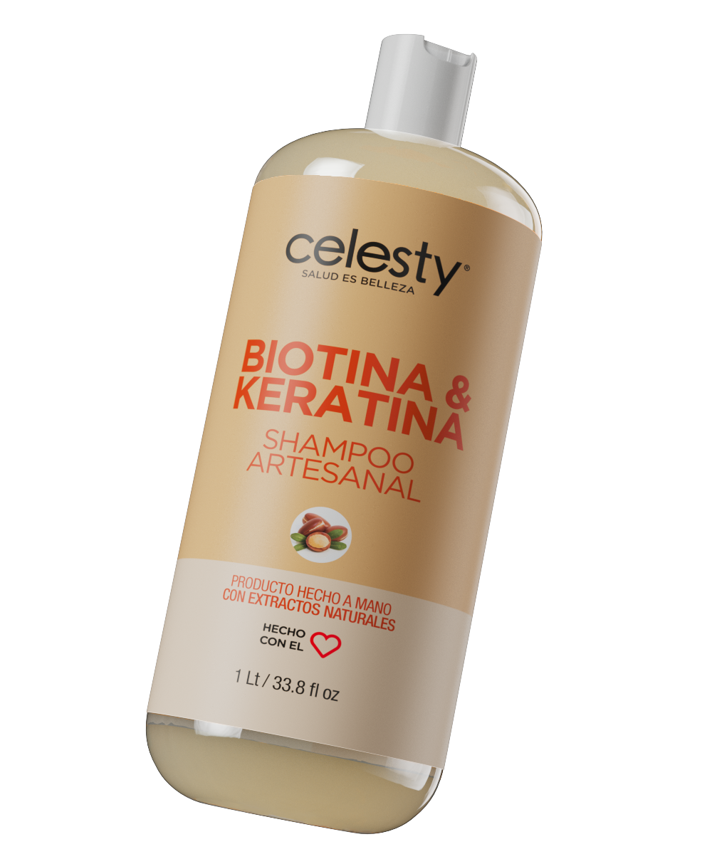 Shampoo Caballo Biotina Keratina Argán Celesty®