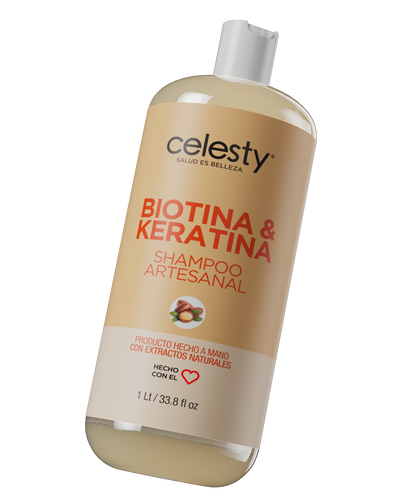 Shampoo Caballo Biotina Keratina Argán Celesty®