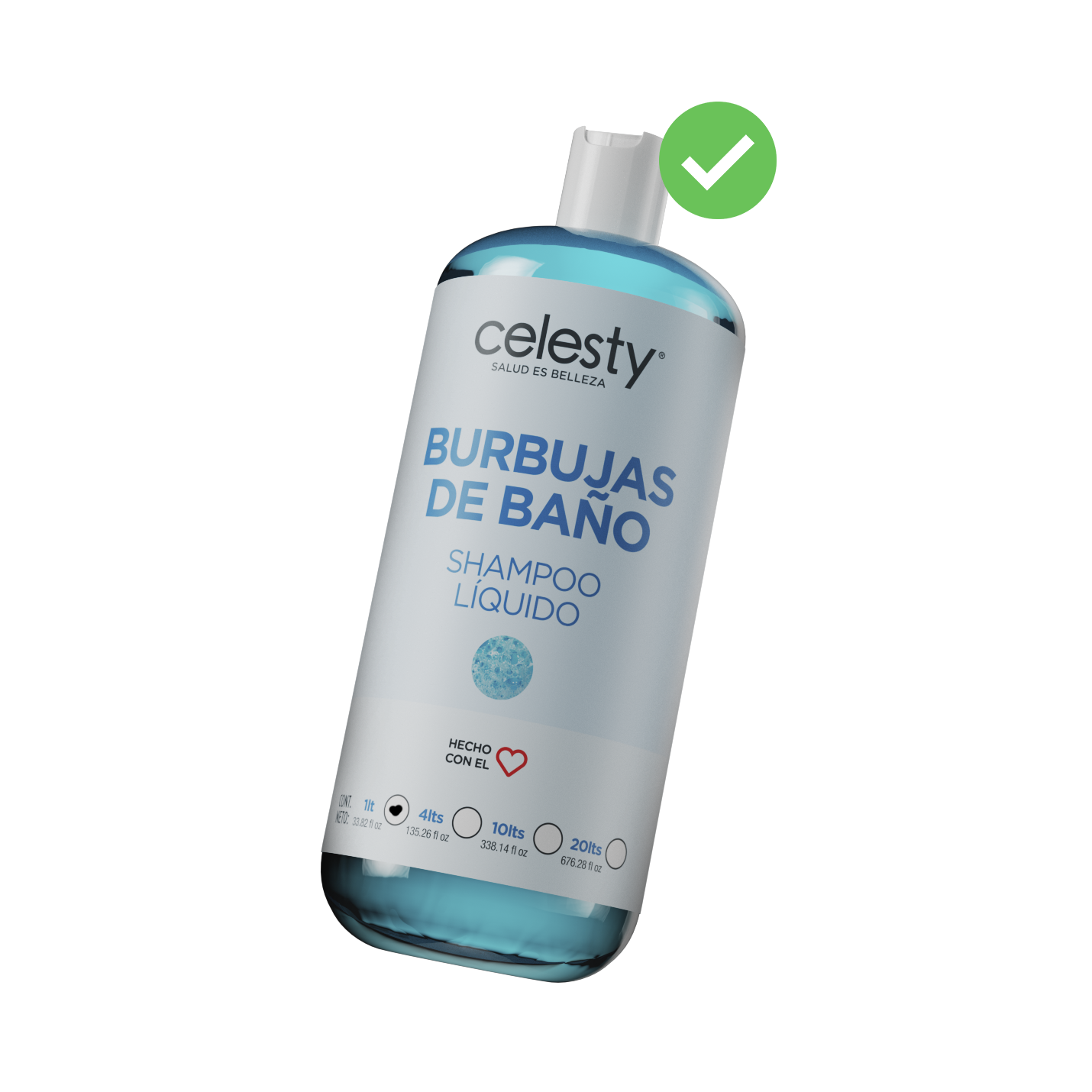 Burbujas de Baño Shampoo 1lt