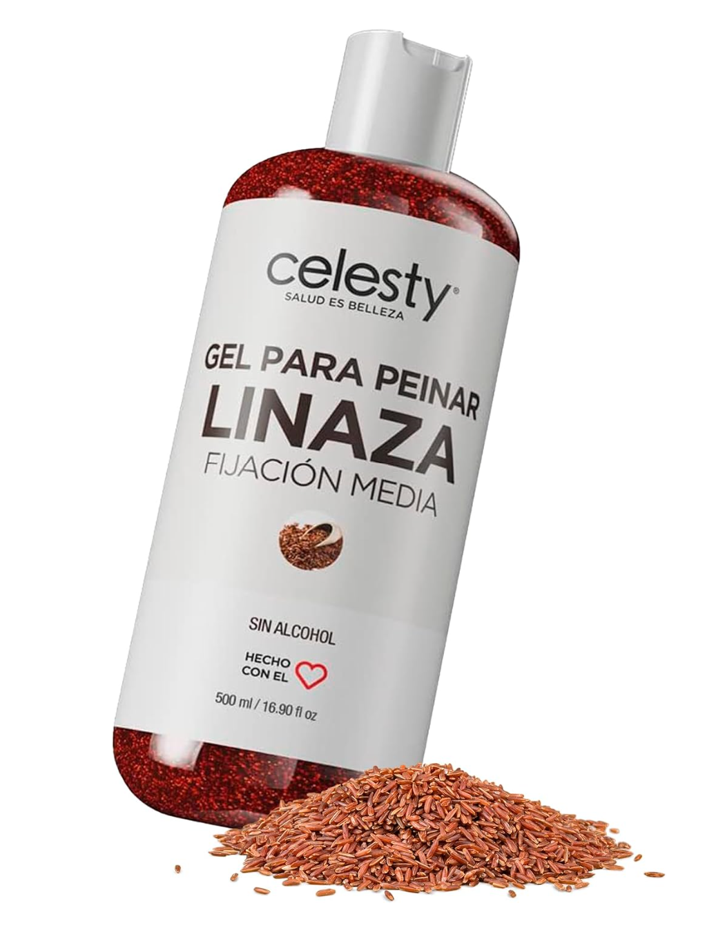 Gel para Cabello con Extracto de Linaza Media Fijación Celesty Mayoreo