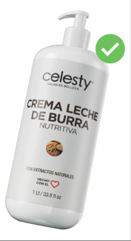 Crema Corporal Y Facial Leche De Burra Celesty Mayoreo
