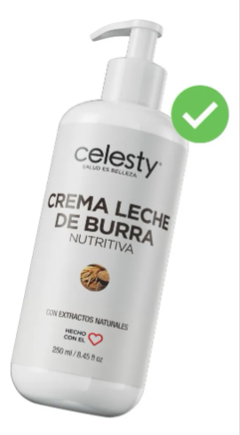 Crema Corporal Y Facial Leche De Burra Celesty