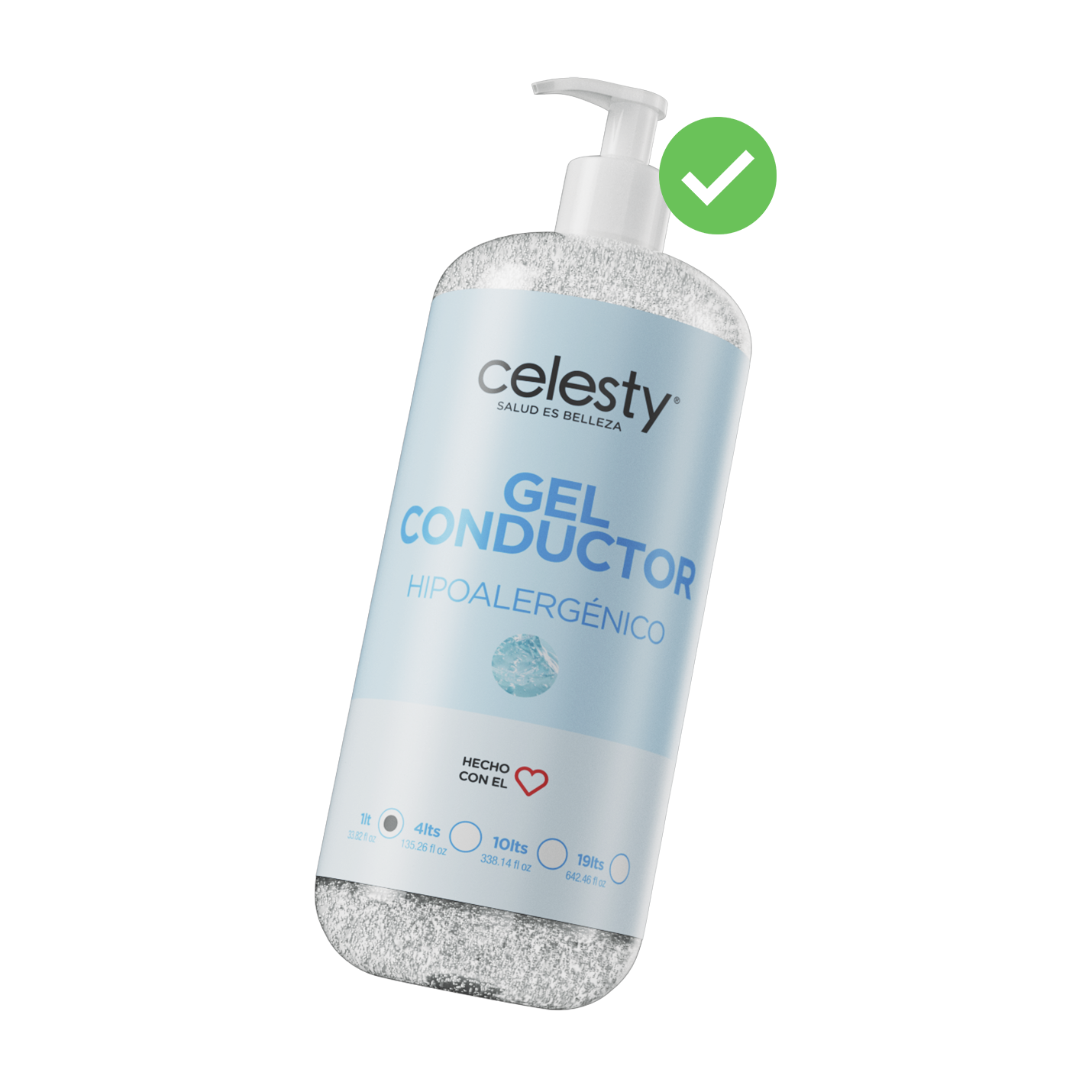 Gel Conductor Lubricante Ultrasonido Spa Cavitación (ecosonogramas) Celesty