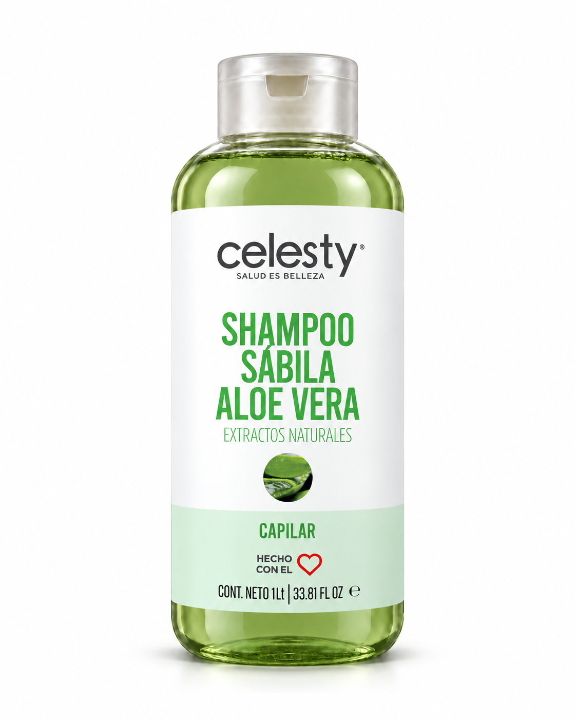 Shampoo Capilar Sábila Verde (Aloe Vera) Celesty®