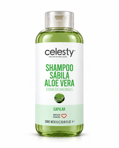 Shampoo Capilar Sábila Verde (Aloe Vera) Celesty®