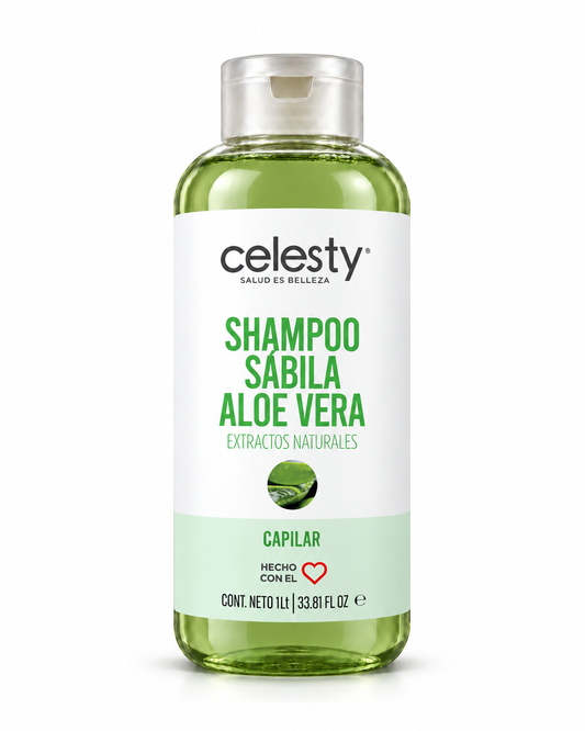 Shampoo Capilar Sábila Verde (Aloe Vera) Celesty®