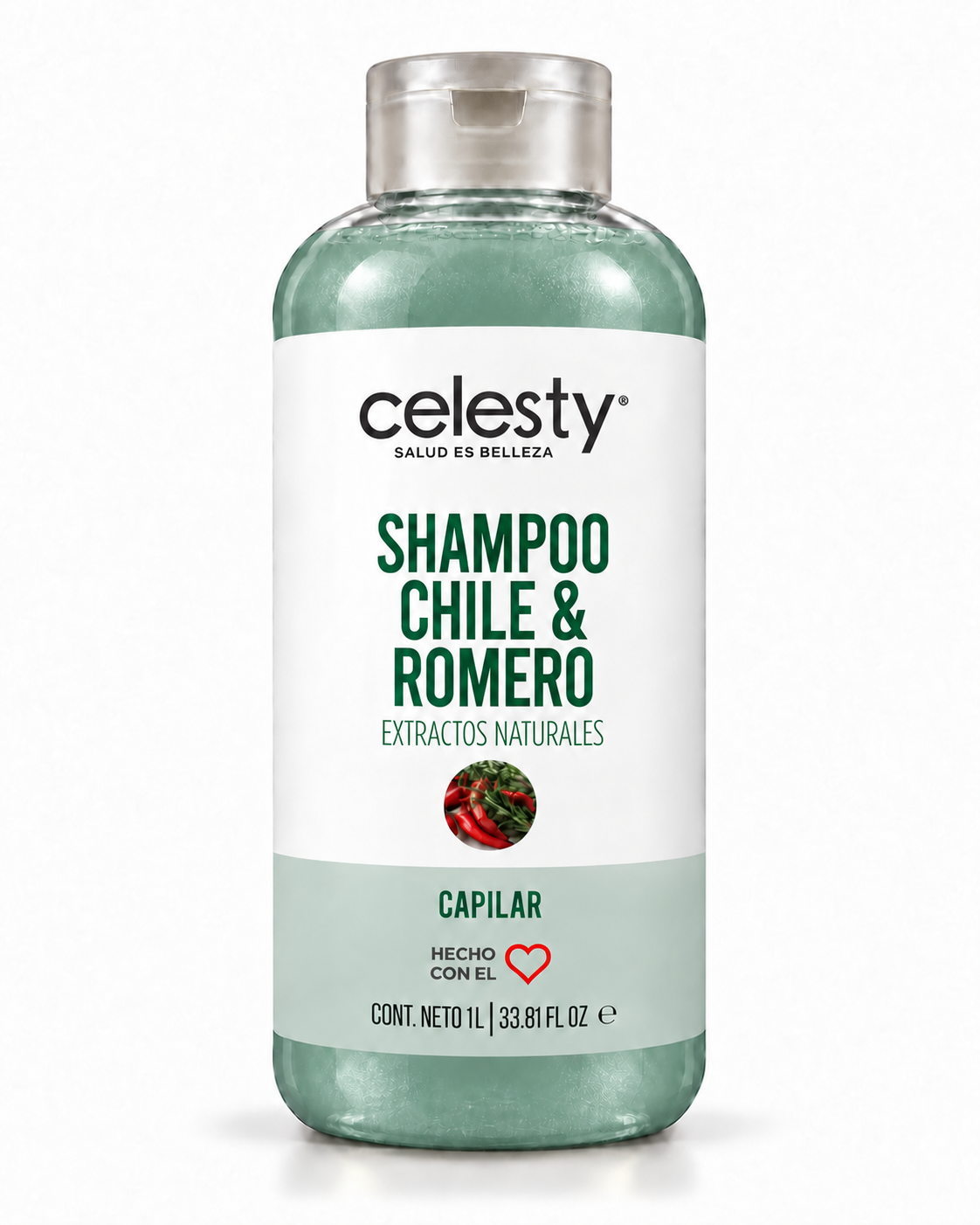 Shampoo Extracto De Chile Y Romero Celesty®