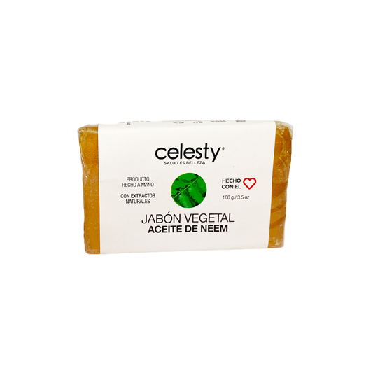 Jabon Vegetal Aceite de Neem Celesty Glicerina