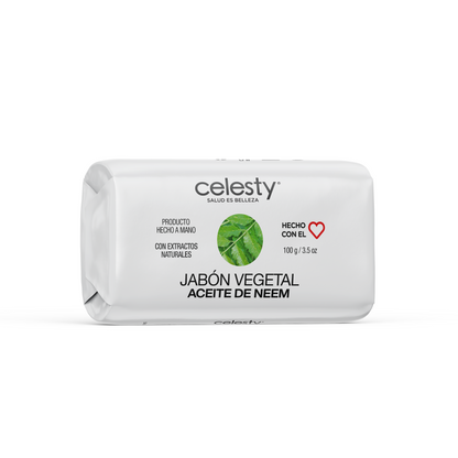 Jabón Vegetal Aceite De Neem Glicerina 100g Celesty