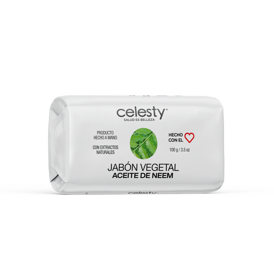 Jabón Vegetal Aceite De Neem Glicerina 100g Celesty