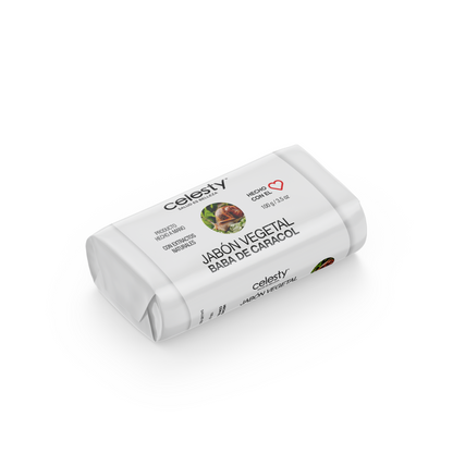 Jabón Vegetal Baba De Caracol Glicerina 100g Celesty