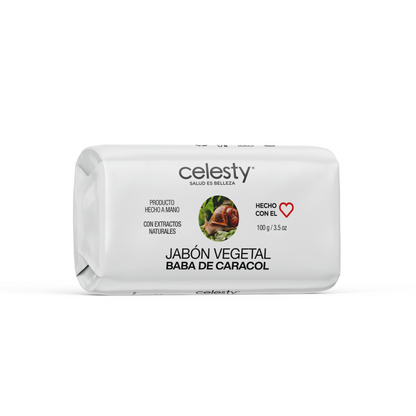 Jabón Vegetal Baba De Caracol Glicerina 100g Celesty