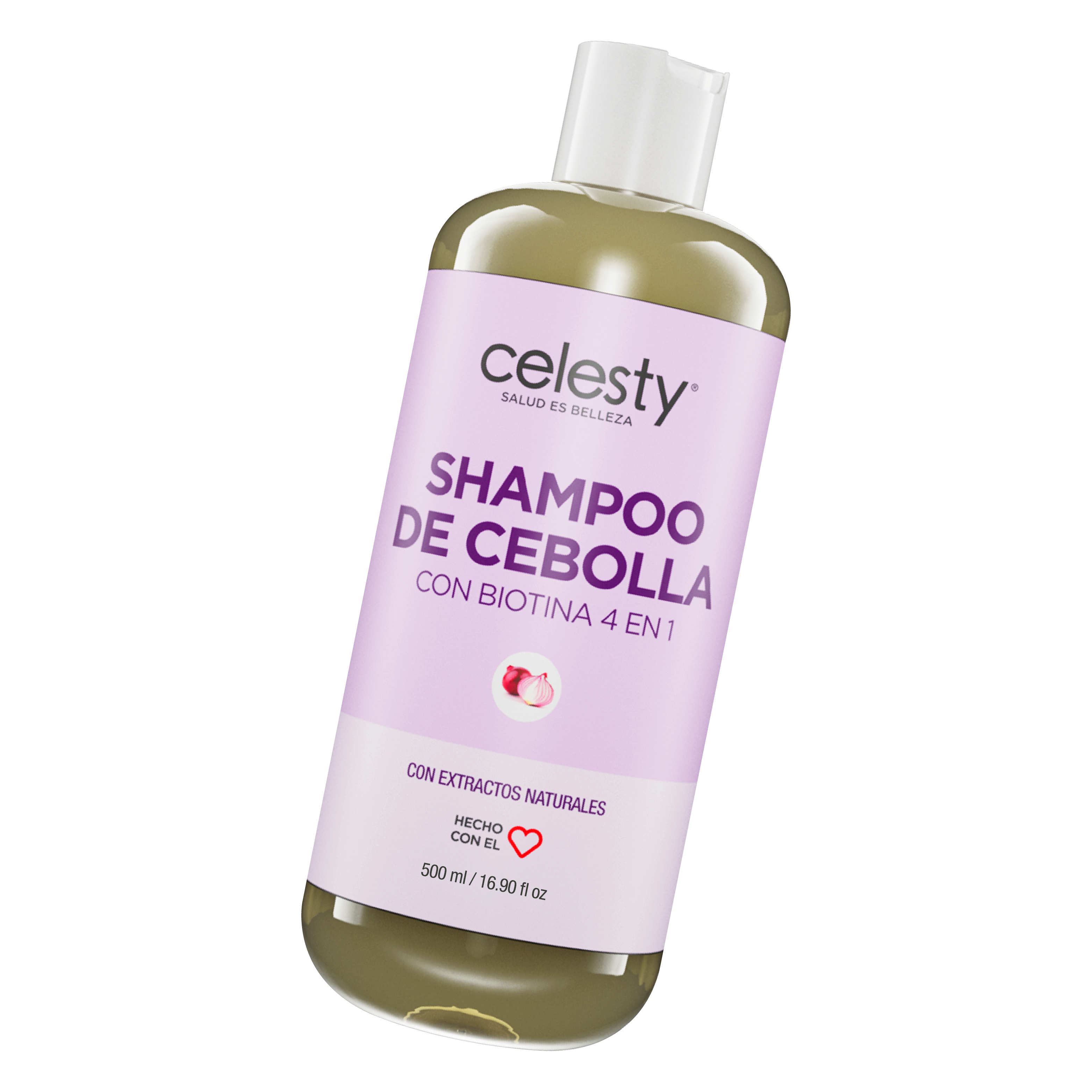Shampoo de Cebolla con Biotina 4 en 1 Celesty®