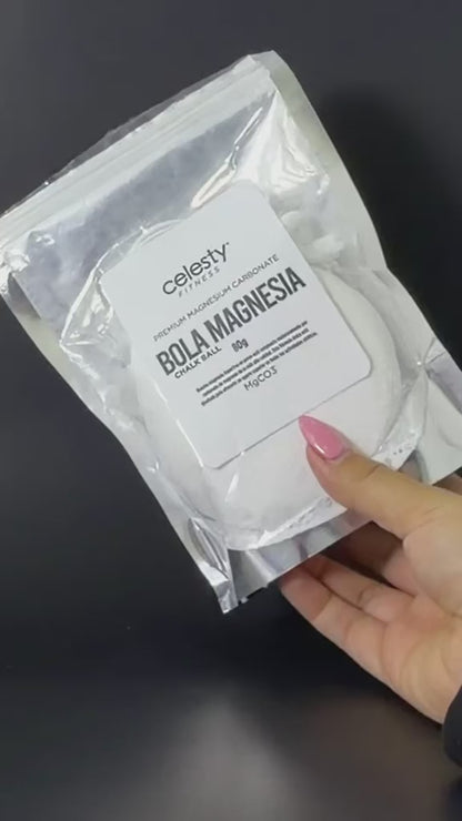 Bola Deportiva Magnesia Premium 80g Chalk Ball Celesty®