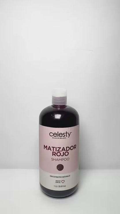 Shampoo Matizador Rojo Red Cabello Cobrizo Cobrizos